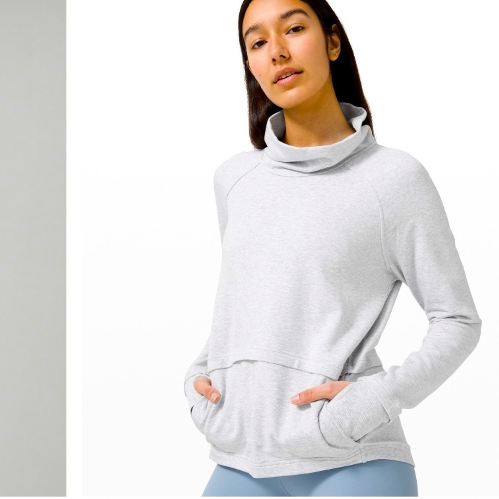 Lululemon Find Your Unwind Grey Sweater - 6 - EUC